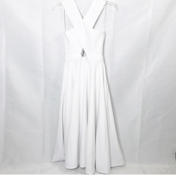 Kendall & Kylie -Cross Front white midi dress size XS/2. - Picture 4 of 5